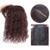 Curly Front Hairpiece, 25 cm, Dark Black view 2