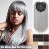 Hair Topper for Thinning Hair, Shoulder-Length, 14 in, Black view 2