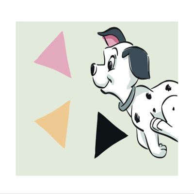 Disney Wall Art by Komar | 101 Dalmatians Angles Landscape | Nursery, Baby Room, Decor, Art Print | Approx. 40 x 30 cm (W x H) | Unframed | WB002-40x30