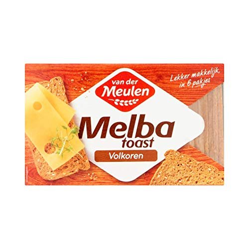 Whole Grain Crackers | Van der Meulen | Whole Wheat Melba Toast | Total Weight 120 Grams