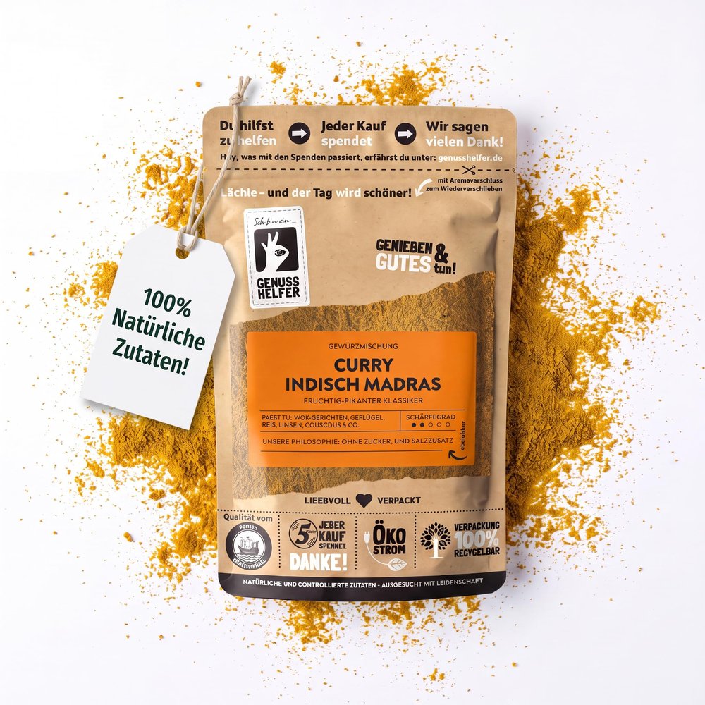 Bremer Gewürzhandel Indian Madras Curry, Spicy, 10 x 100 g