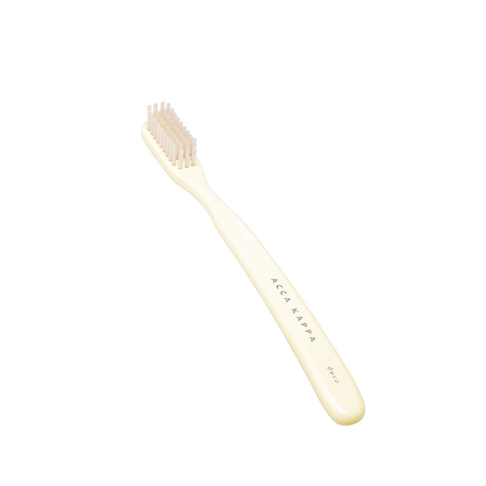 Acca Kappa White Vintage Toothbrush, Pure White Bristles