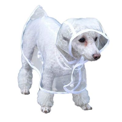 Dog Rain Jacket, PVC, Waterproof, Transparent, with Hood