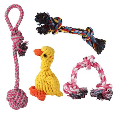Dog Toy Set for Puppies and Small to Medium Dogs, 4 Pieces