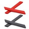 SOODASE Red/Gray Replacement Silicone Frame Temple Rubber Kit for Oakley Racing Jacket Vented Sunglasses view 1