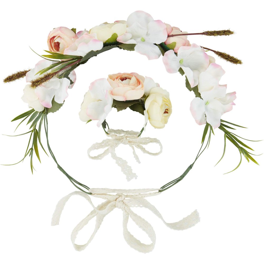 dressforfun 302797 Flower Headband and Bracelet Set