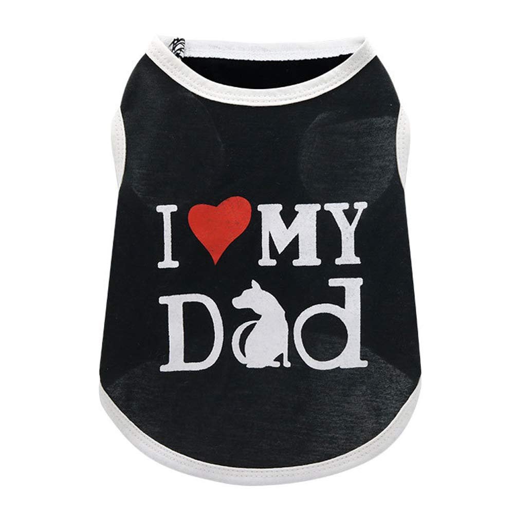 Dreamls Pet Clothing, Dog Vest, Soft Cotton, Breathable, Love Daddy Costume for Puppies, Small Dogs and Cats