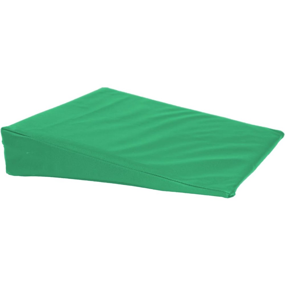 ATC Handels GmbH Positioning Cushion, Square and Round, Foam-Filled with Faux Leather Cover, Green, Square 38 x 38 x 8/1 cm