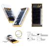 Individual Silk Lashes for Eyelash Extensions, Black, Mix Box, C or CC Curl, 0.07 (CC) view 4