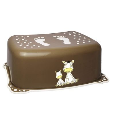 Bieco Zebra Anti-Slip Step Stool, Dark Brown