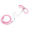 Adjustable Hamster Harness and Leash - Colorful Chest Strap for Outdoor Travel [Pink] view 1