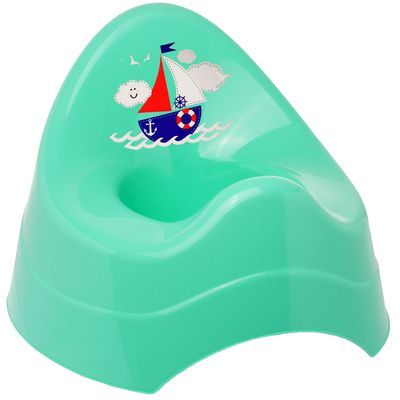 Bieco Ship Boat Potty – Turquoise/Blue/Mint, High Backrest and Splash Guard