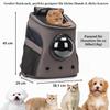 Lollimeow Large Pet Backpack, Airline Approved, Gray view 2