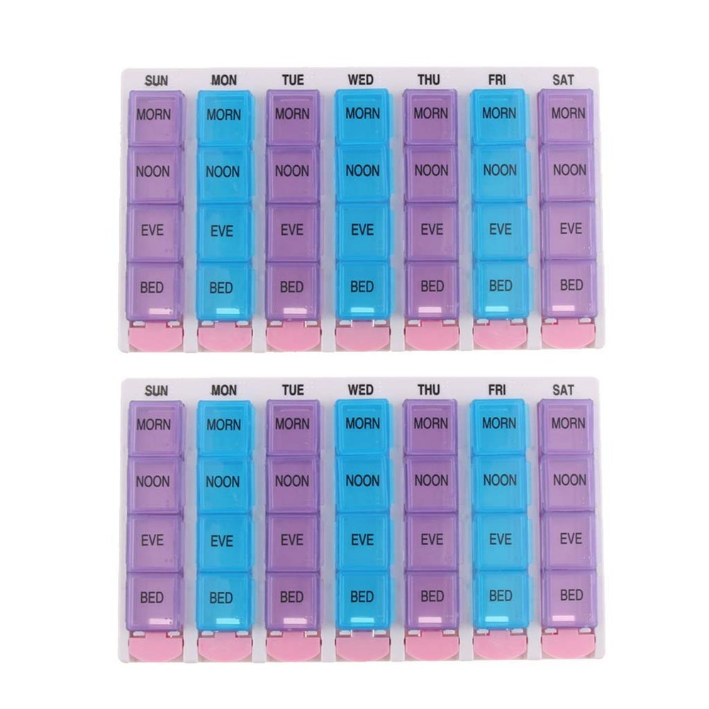 Tubayia 2-Pack 7-Day Pill Organizer