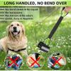 JINGUWU Dog Pooper Scooper, 71.1 cm Long Handle, Walking Poo Remover Grabber for Medium and Large Dogs, Pet Waste or Garden Debris view 2