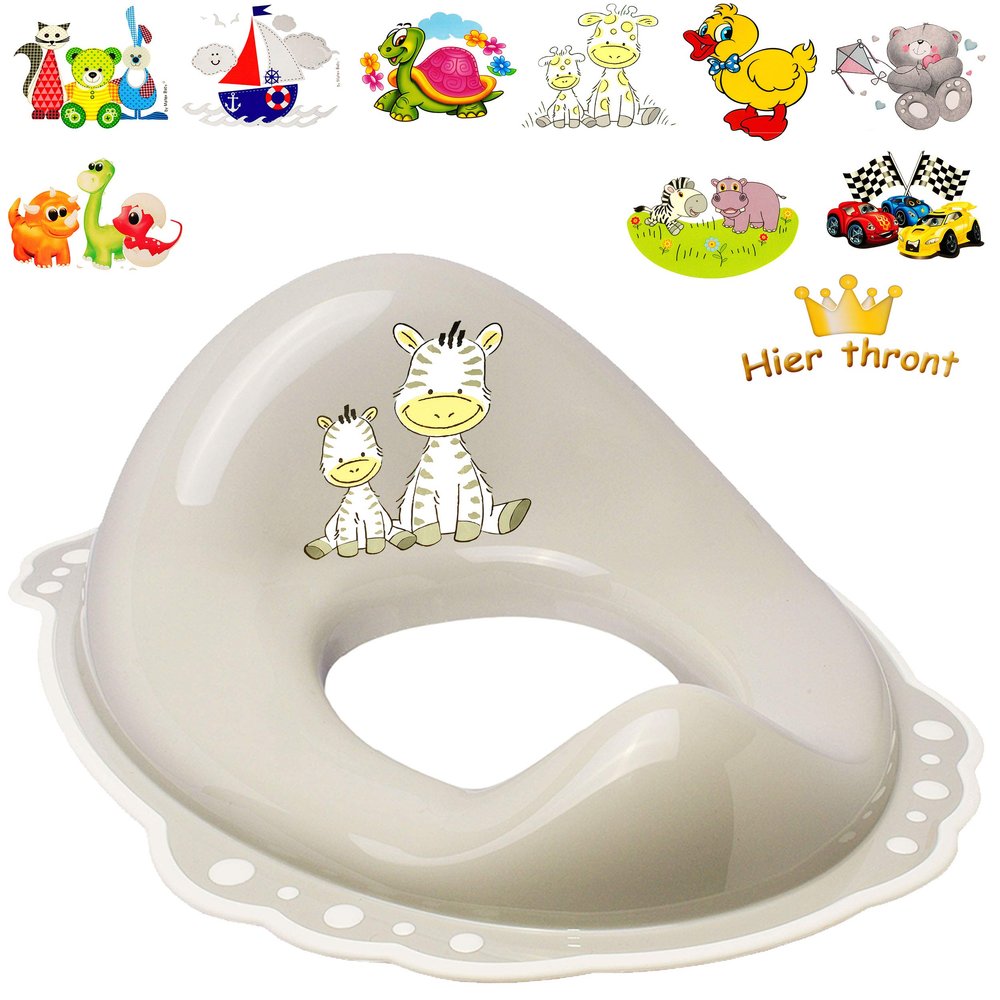 2-Pack Anti-Slip Toilet Trainer Seats, Light Gray Mix for Girls