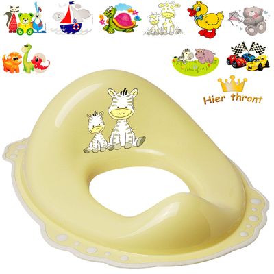 Bieco 2-Pack Anti-Slip Toilet Training Seats, Beige/Cream, Girls' Pattern Mix