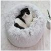 KongEU Soft Plush Cozy Dog and Cat Bed, Washable Cave Bed, Khaki, XS 40 cm view 1