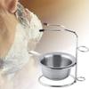 DEWIN Men's Shaving Bowl Set with Stainless Steel Stand view 3