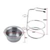 DEWIN Men's Shaving Bowl Set with Stainless Steel Stand view 4
