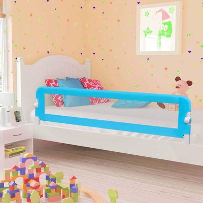 Toddler Bed Rail Blue 180 x 42 cm Polyester for Children's Beds