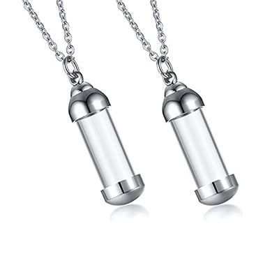 Mealguet Stainless Steel and Glass Urn Pendant