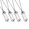 Mealguet Stainless Steel and Glass Urn Pendant Necklace view 1
