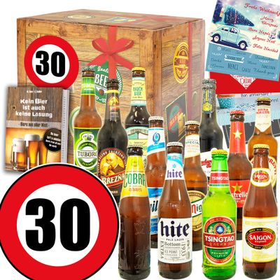 30th Birthday Gifts for Women and Men | 12 World Beers
