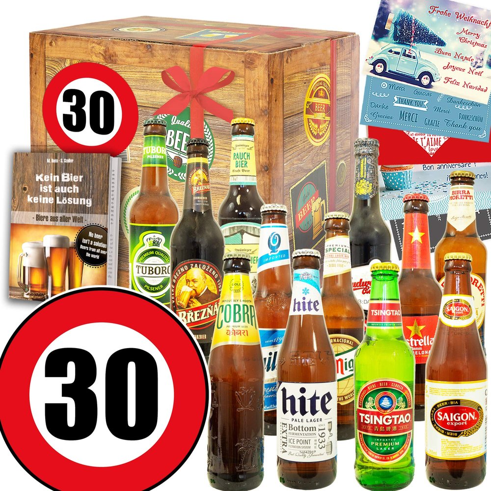 30th Birthday Gifts for Women and Men | 12 World Beers