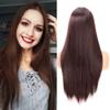 24-Inch Long Straight Brown Lace Front Wig for Women view 1