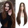 24-Inch Long Straight Brown Lace Front Wig for Women view 2