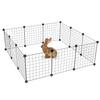 Work-It! Foldable Metal Pet Playpen for Small Animals, 12 Configurable Panels view 1
