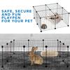 Work-It! Foldable Metal Pet Playpen for Small Animals, 12 Configurable Panels view 2