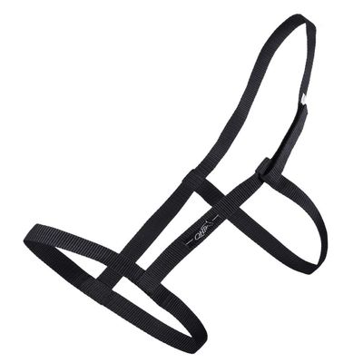 QHP Black Pasture Halter with Velcro (Shetty)