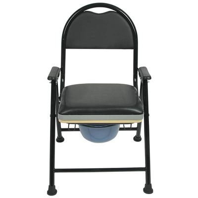 YFF Foldable Portable Toilet Commode Chair for Seniors and People with Disabilities, 150 kg Capacity