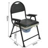 YFF Foldable Portable Toilet Commode Chair for Seniors and People with Disabilities, 150 kg Capacity view 2