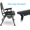 YFF Foldable Portable Toilet Commode Chair for Seniors and People with Disabilities, 150 kg Capacity view 4