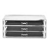 Large 3-Tier Clear Plastic Makeup and Jewelry Organizer view 1