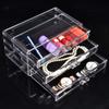 Large 3-Tier Clear Plastic Makeup and Jewelry Organizer view 2
