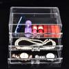 Large 3-Tier Clear Plastic Makeup and Jewelry Organizer view 3