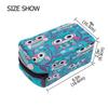 Mnsruu Makeup Bags, Pink Owls on a Tree Travel Cosmetic Bag, Brush Pouch for Women and Girls view 3