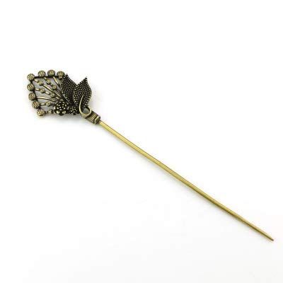 Fashion158 Phoenix Feather Copper Hairpin
