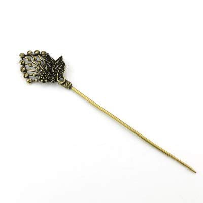 Fashion158 Phoenix Feather Copper Hairpin