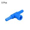 sourcing map Aquarium Air Valve T-Shape 2-Way Pump Control Valves Blue 5 Pack view 3