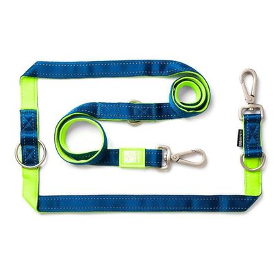 Max & Molly Multifunctional Dog Leash, 2 m, 2 Carabiners, Matrix Lime Green, L