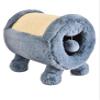 Dehner Premium Lovely Cat Scratching & Cuddle Cave, 30 cm, approx. 40 x 37 cm, plush/sisal, blue/beige view 1