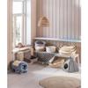 Dehner Premium Lovely Cat Scratching & Cuddle Cave, 30 cm, approx. 40 x 37 cm, plush/sisal, blue/beige view 3