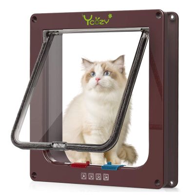 Ycozy XL Cat Door, 4-Way Locking, 27.8 x 25 cm