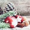 AvanCarte Christmas Winter Apple Pine Cone Napkins, 20 Count, 3-Ply, 33 x 33 cm view 1
