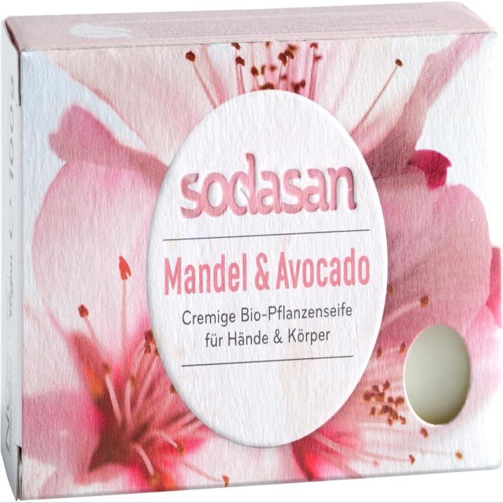 Organic Solid Soap Almond & Avocado, 2 x 100 g